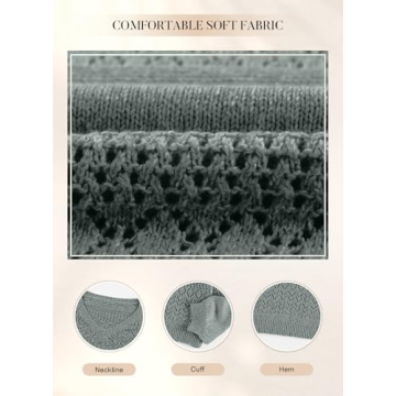 SHEWIN Lightweight Crochet Sweater Women 2025 Spring Fashion