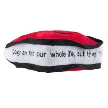 Haute Diggity Dog Chewlulemon Tote, Plush Designer Dog Toys with Interactive Squeaker, Stimulating Pet Enrichment, Machine-Washable & Safe Materials for All Breeds, One Size