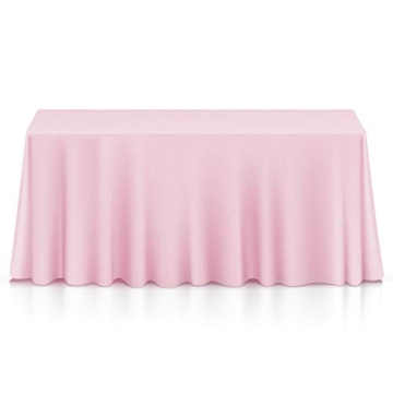 Lann's Linens - 90" x 132" Premium Tablecloth for Wedding/Banquet/Restaurant - Rectangular Polyester...