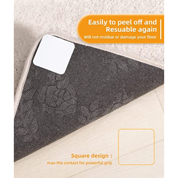 Home Techpro Rug Tape - 12 PCS Superior Grip for Floors