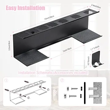 Welltop Storage Holder for Dyson Airwrap - Wall Mounted Design