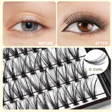 Vayator 220 Cluster Eyelashes 0.07 Thickness in One Box