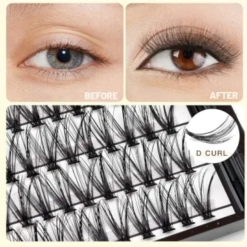 Vayator 220 Cluster Eyelashes 0.07 Thickness in One Box