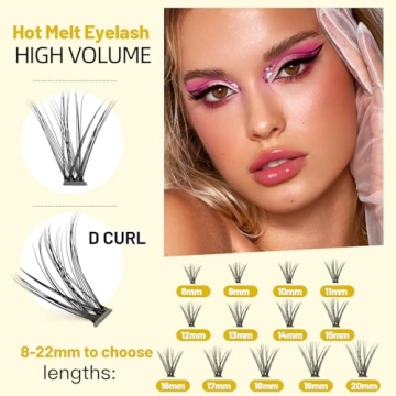 Vayator 220 Cluster Eyelashes 0.07 Thickness in One Box