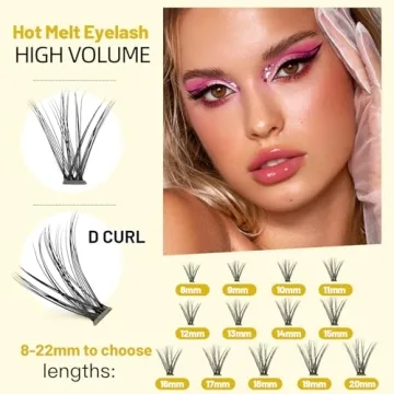 Vayator 220 Cluster Eyelashes 0.07 Thickness in One Box