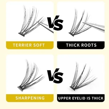 Vayator 220 Cluster Eyelashes 0.07 Thickness in One Box