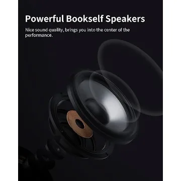 ANGELS HORN Bluetooth Vinyl Record Player with Speakers