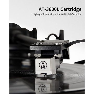 ANGELS HORN Bluetooth Vinyl Record Player with Speakers