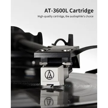 ANGELS HORN Bluetooth Vinyl Record Player with Speakers