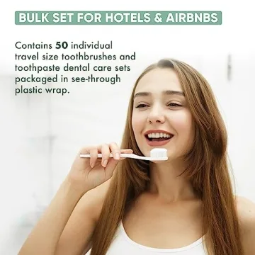 1-Shoppe Hotel Toothbrush and Toothpaste Kits for Guests