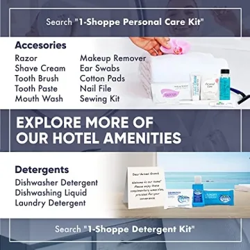 1-Shoppe Hotel Toothbrush and Toothpaste Kits for Guests