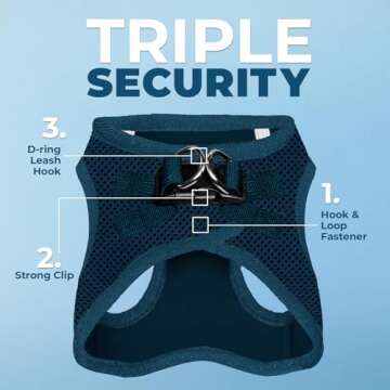 Voyager Step-in Air Dog Harness - All Weather Mesh, Reflective, No Pull Harness for Small, Medium Do...