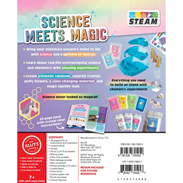 KLUTZ Magical Unicorn Science STEAM Lab Kit for Kids