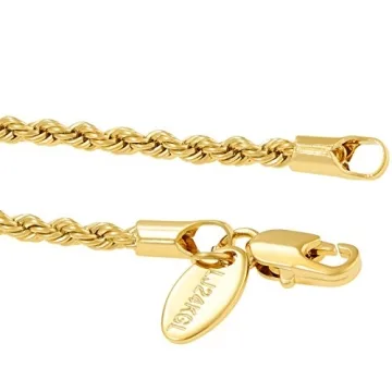 Durable Rope Chain Anklet for Women & Men in Gold