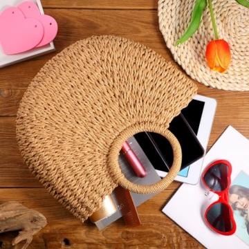 Frienda Straw Tote Bag for Stylish Summer Outings
