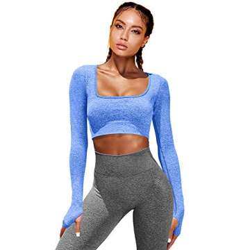 HYZ Women’s Compression Yoga Crop Top for Active Lifestyle