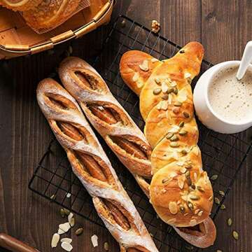 Lamoutor 2Pcs Metal Kitchen Cooling Rack - Non-Stick & Durable