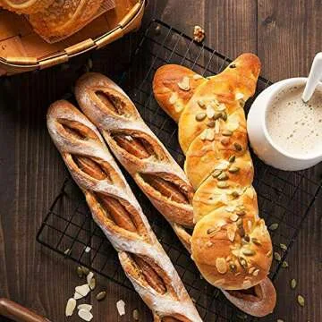 Lamoutor 2Pcs Metal Kitchen Cooling Rack - Non-Stick & Durable