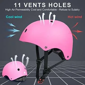 Glaf Toddler Helmet 2-4 Years Kids Bike Helmets for 2-8 Years Old Baby Girls Boys Multi-Sport Helmet Adjustable Skateboard Bicycle Helmet Lightweight 2 Sizes for Toddler to Youth (Pink, Small)