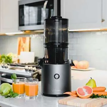 Omega Juicer Easy Clean Slow Masticating Cold Press Vegetable and Fruit Juice Extractor Effortless S...