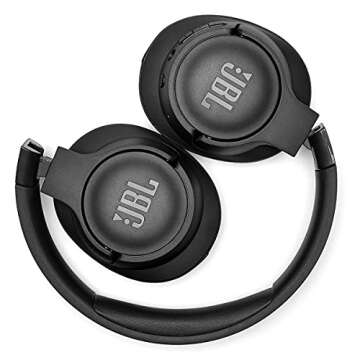 JBL Tune 710BT Wireless Over-Ear - Bluetooth Headphones with Microphone, 50H Battery, Hands-Free Calls, Portable (Black), Medium