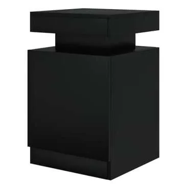 oneinmil Nightstand Set with LED Lights and Storage
