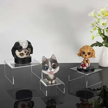 NIUBEE Acrylic Display Risers for Funko Pop & Desserts
