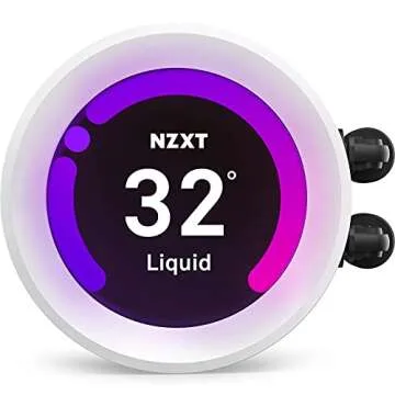 NZXT Kraken Z63 RGB AIO Liquid Cooler - Customizable LCD Display