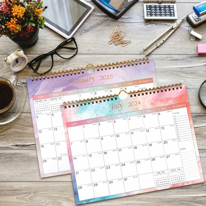 2024-2025 Colorful 18-Month Wall Calendar