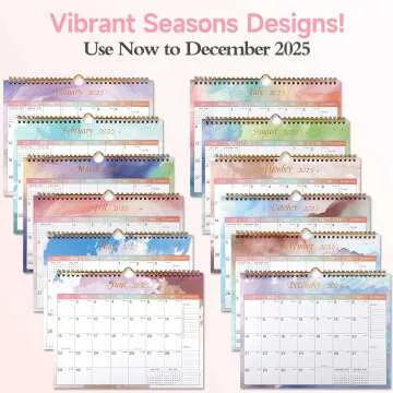 2024-2025 Colorful 18-Month Wall Calendar