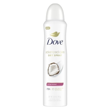 Dove Advanced Care Antiperspirant Deodorant Dry Spray Caring Coconut to help your skin barrier repai...