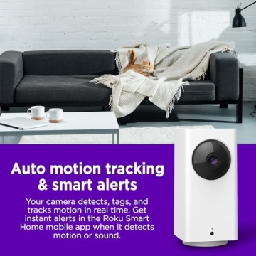 Roku Indoor 360° Security Camera - HD & Smart Alerts