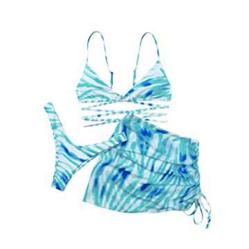Stylish SOLY HUX Women's Bikini Set with Mesh Skirt