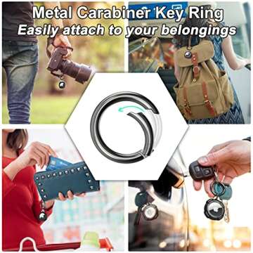 Tripho Secure AirTag Holder - Shockproof Keychain Case