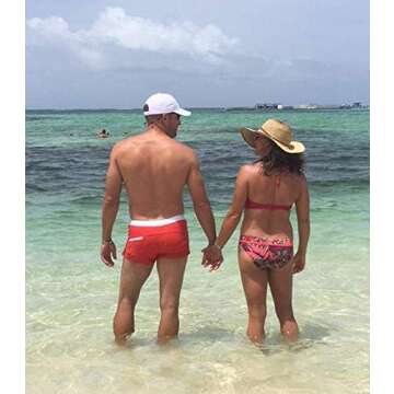 Malavita Mens Swimwear Shorts Slim Wear with Pocket(S, DarkBlue)