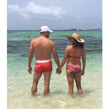 Malavita Mens Swimwear Shorts Slim Wear with Pocket(S, DarkBlue)