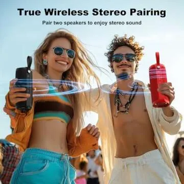 Bobtot Portable Bluetooth Speaker with Loud Sound & RGB