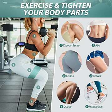 Wovere 3 Fabric Resistance Bands , Loop Exercise Bands for Legs, Workout Bands for Women, Glute Bands, Resistance Loop Bands, Non Slip Squat Bands with 3 Resistant Levels