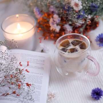 Purple Cat Mug Cute Mugs Glass Double Wall Insulated Glass Espresso Cup, Kawaii Cup, Coffee Cup, Tea Cup, Milk Cup, Best gift for Office and Personal Birthday Christmas (Purple Cat)