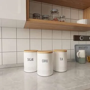 Karisky Kitchen Canister Jars with Airtight Lids for Stylish Storage