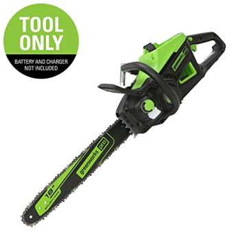 Greenworks Pro Bare Tool 60-Volt Max Lithium Ion 18-Inch GEN2 Brushless Cordless Electric Chainsaw; Battery and Charger Not Included