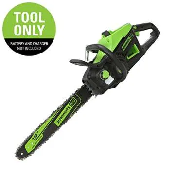 Greenworks Pro Bare Tool 60-Volt Max Lithium Ion 18-Inch GEN2 Brushless Cordless Electric Chainsaw; Battery and Charger Not Included