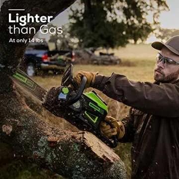 Greenworks Pro Bare Tool 60-Volt Max Lithium Ion 18-Inch GEN2 Brushless Cordless Electric Chainsaw; Battery and Charger Not Included
