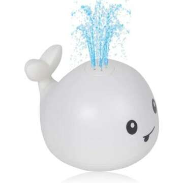 Light Up Whale Bath Toys for Kids - Fun Sprinkler
