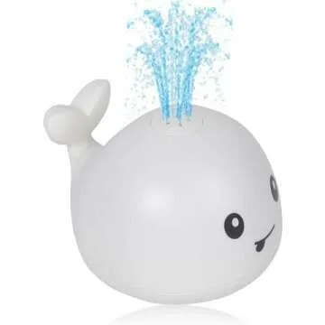 Light Up Whale Bath Toys for Kids - Fun Sprinkler