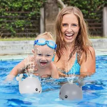 Light Up Whale Bath Toys for Kids - Fun Sprinkler