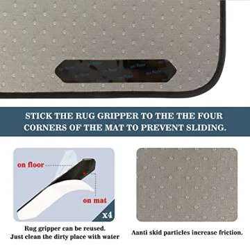 XUWU Goth Spider Web Door Mat Rug Front Door Mat Non Slip Goth Bath Mat for Bathroom Kitchen Indoor Outdoor 23.6 x 15.7 inch