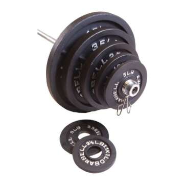 Cap Barbell 300 Pound Olympic Set, Black