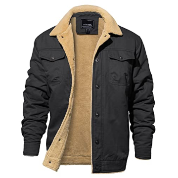 EKLENTSON Men's Thermal Jacket - Warm, Stylish & Practical for Winter Adventures