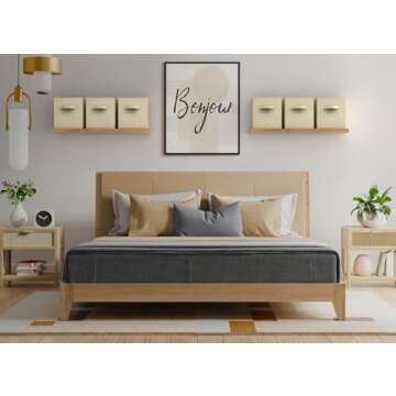 Sorbus Foldable Storage Cubes - 6 Fabric Baskets for Organizing Pantry, Closet, Shelf, Nursery, Play...